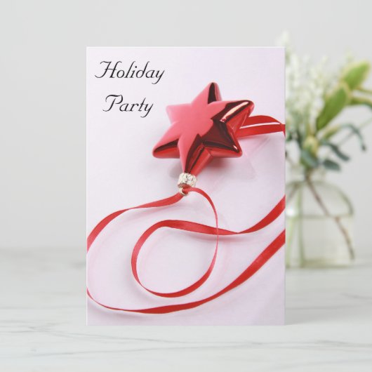 Invitation de fête de vacances (Debout devant)