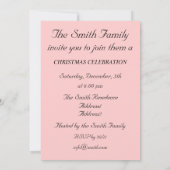 Invitation de fête de vacances (Dos)