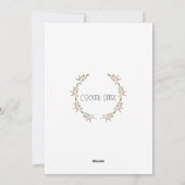 Invitation de fête de vacances (Dos)