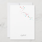 Invitation de fête de vacances (Dos)