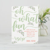 INVITATION DE FÊTE DE VACANCES (Debout devant)