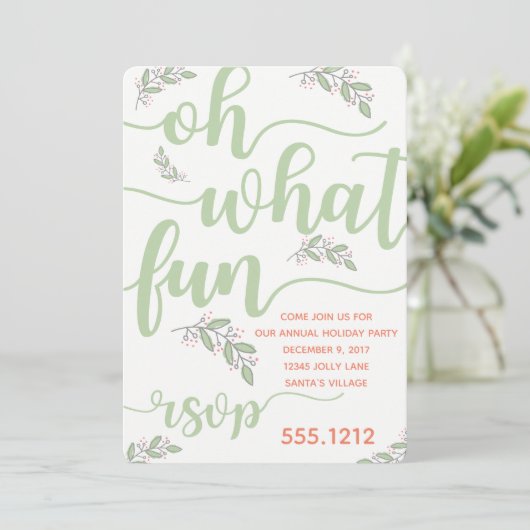 INVITATION DE FÊTE DE VACANCES (Debout devant)