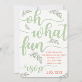 INVITATION DE FÊTE DE VACANCES (Devant)