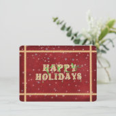 Invitation de fête de vacances (Debout devant)