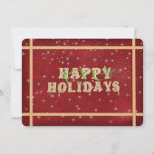 Invitation de fête de vacances (Devant)