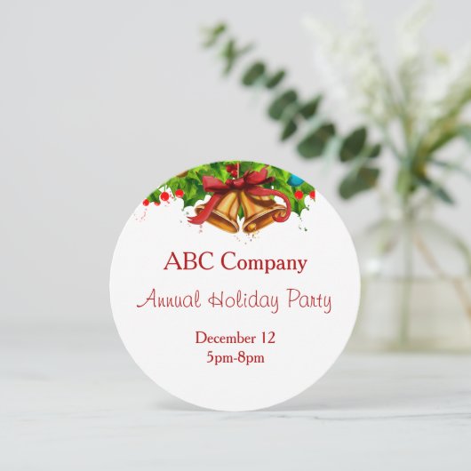 Invitation de fête de vacances (Debout devant)