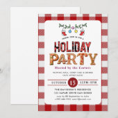 Invitation de fête de vacances (Devant / Derrière)