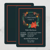 Invitation de fête de vacances (Devant / Derrière)