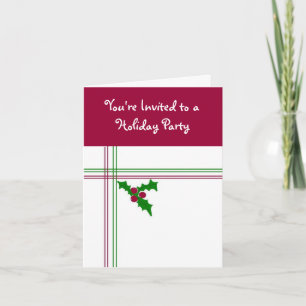 Invitation de fête de vacances...