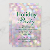 Invitation de fête de vacances de l'entreprise col (Devant / Derrière)