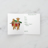 Invitation de fête de vacances de Noël de (Intérieur)