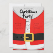 Invitation de fête de vacances de Noël de costume (Devant)