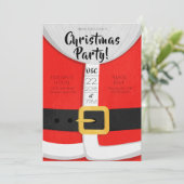 Invitation de fête de vacances de Noël de costume (Debout devant)