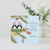 Invitation de fête de vacances de Noël de couples (Debout devant)