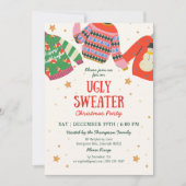 Invitation de fête de vacances de Sweater (Devant)