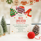Invitation de fête de vacances de Sweater