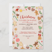 Invitation de fête de vacances d'échange d'échange (Devant)