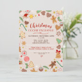 Invitation de fête de vacances d'échange d'échange (Debout devant)