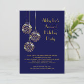 Invitation de fête de vacances d'entreprise modern (Debout devant)