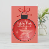 Invitation de fête de vacances d'ornement d'étoile (Debout devant)