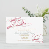 Invitation de fête de vacances du pays des (Debout devant)