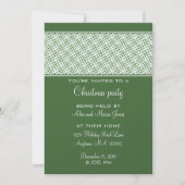 Invitation de fête de vacances, Green (Devant)