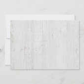 Invitation de fête de vacances | Hiver rustique (Dos)