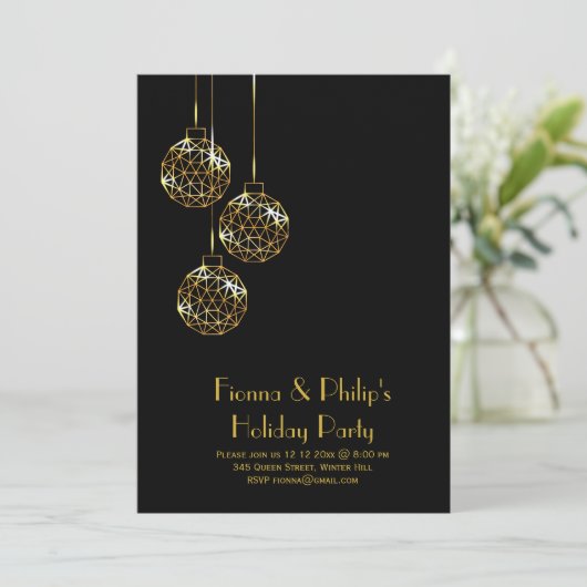 Invitation de fête de vacances moderne (Debout devant)