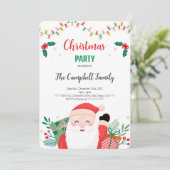 Invitation de fête de vacances modifiable (Debout devant)