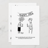 Invitation de fête de vacances - Noël, nouvelles (Devant / Derrière)