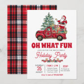 Invitation de fête de vacances, Oh quel invitation (Devant / Derrière)