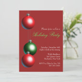 Invitation de fête de vacances sur la canneberge r (Debout devant)