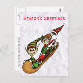 Invitation de fête de vacances - tour fou de (Devant / Derrière)