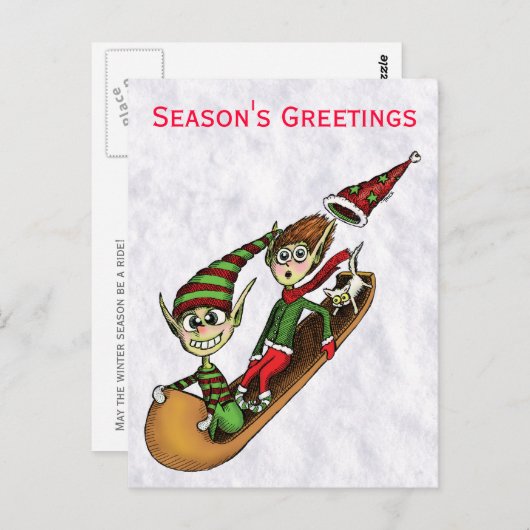 Invitation de fête de vacances - tour fou de (Devant / Derrière)