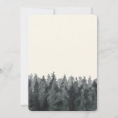 Invitation de fête de weekend en forêt (Dos)