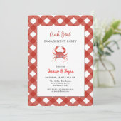 Invitation de fête d'engagement décontractée pour (Debout devant)