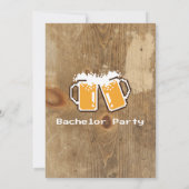 Invitation de fête d'enterrement de vie de garçon (Dos)