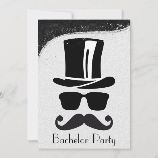 Invitation de fête d'enterrement de vie de garçon (Devant)
