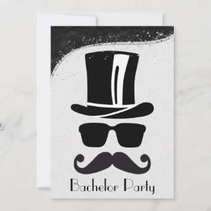 Invitation de fête d'enterrement de vie de garçon