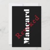 Invitation de fête d'enterrement de vie de garçon (Devant)