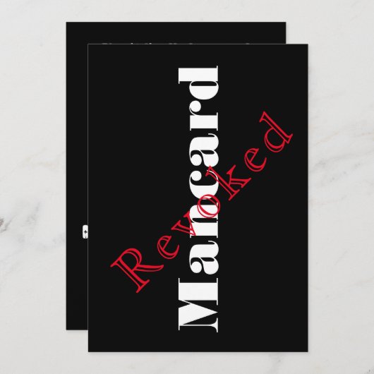 Invitation de fête d'enterrement de vie de garçon (Devant / Derrière)