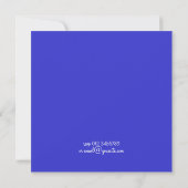 Invitation de fête d'enterrement de vie de garçon (Dos)