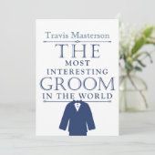 Invitation de fête d'enterrement de vie de garçon  (Debout devant)