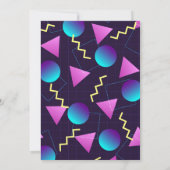 Invitation de fête des années 80 contre 90 ou 40e  (Dos)