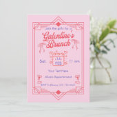Invitation de fête des Galentines pour un brunch e (Debout devant)