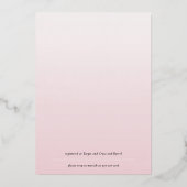 Invitation de Fête des mariées à parapluie Floral  (Verso)