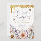 Invitation de Fête des mariées Abeille-Abeille et  (Devant)