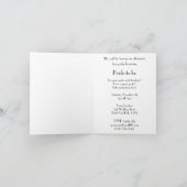 Invitation de Fête des mariées Art Déco vintage (Intérieur)