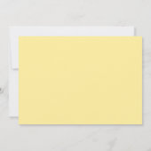 Invitation de Fête des mariées Confetti Jaune et G (Dos)