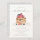 Invitation de Fête des mariées d'aquarelle de Panc (Devant / Derrière)